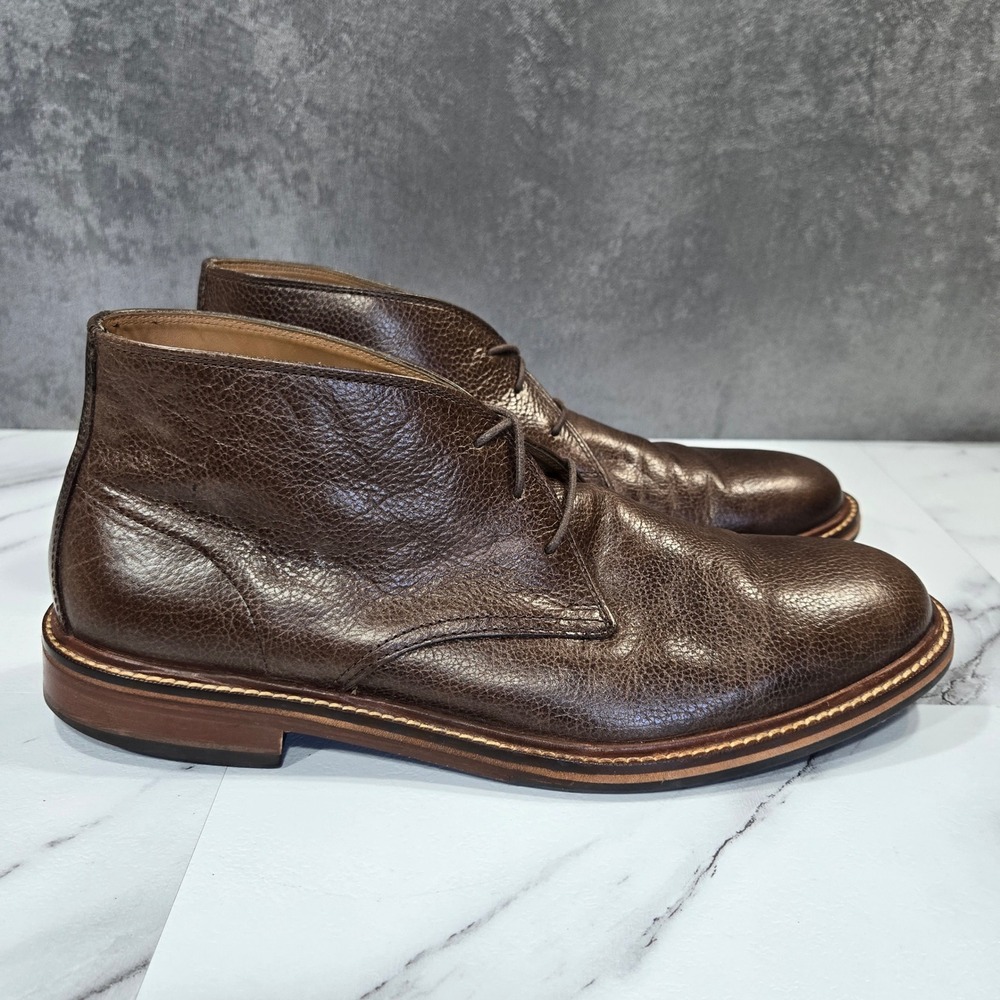 Cole Haan Barron Mens 9M Brown Leather Chukka Desert Boots Ankle Lace Up Casual - Picture 1 of 11